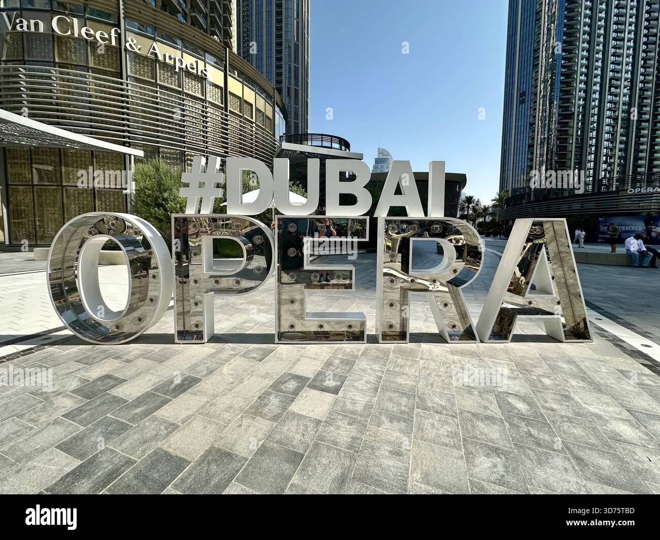 Dubai signs - Smartphone Captured Stock Image