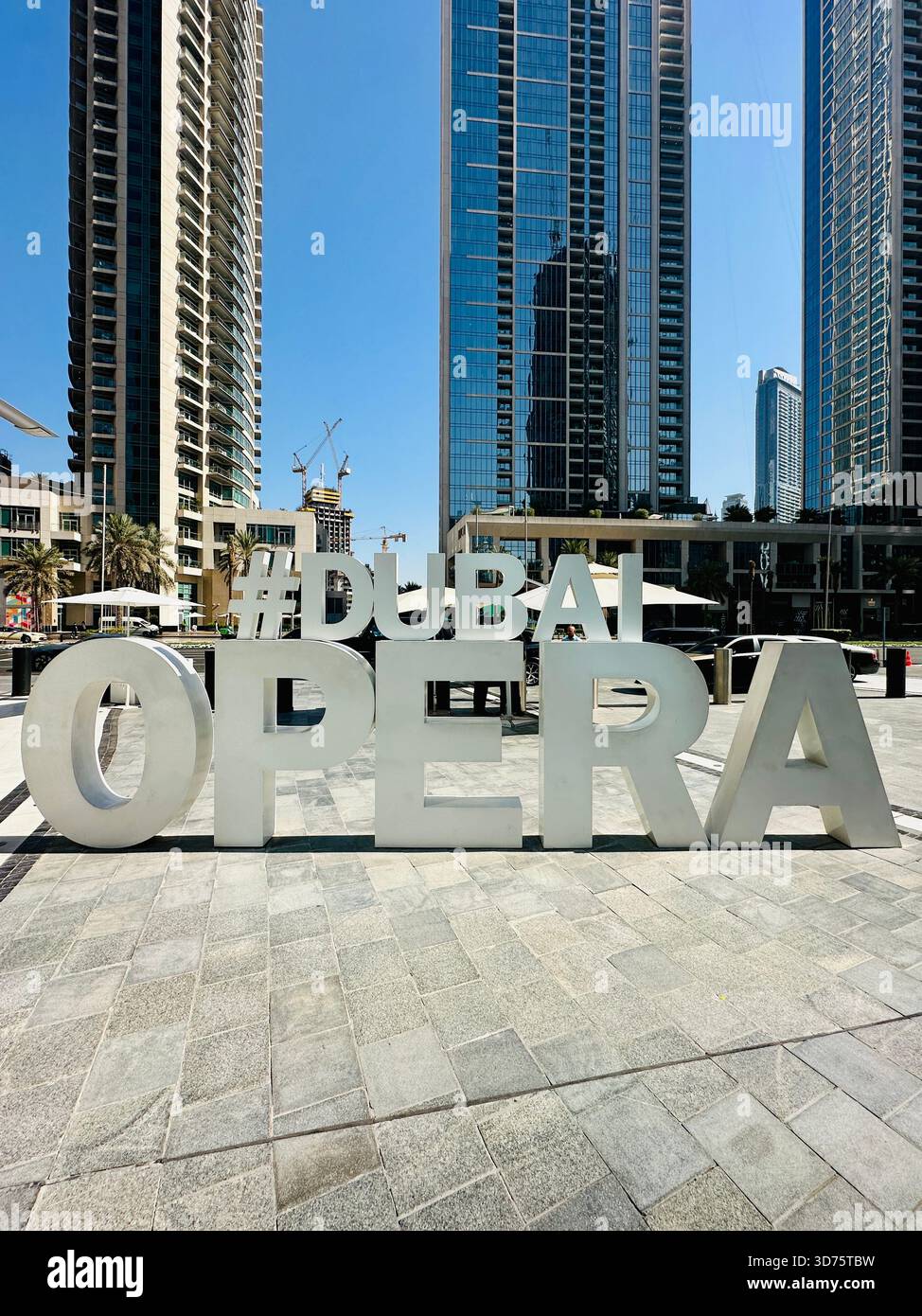 Dubai signs - Smartphone Captured Stock Image