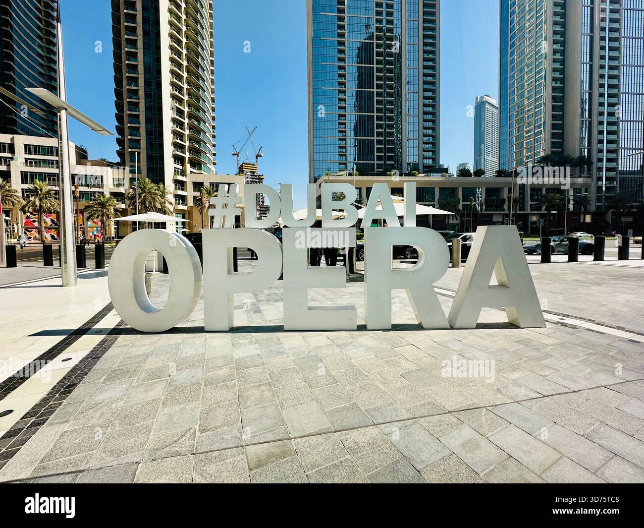 Dubai signs - Smartphone Captured Stock Image