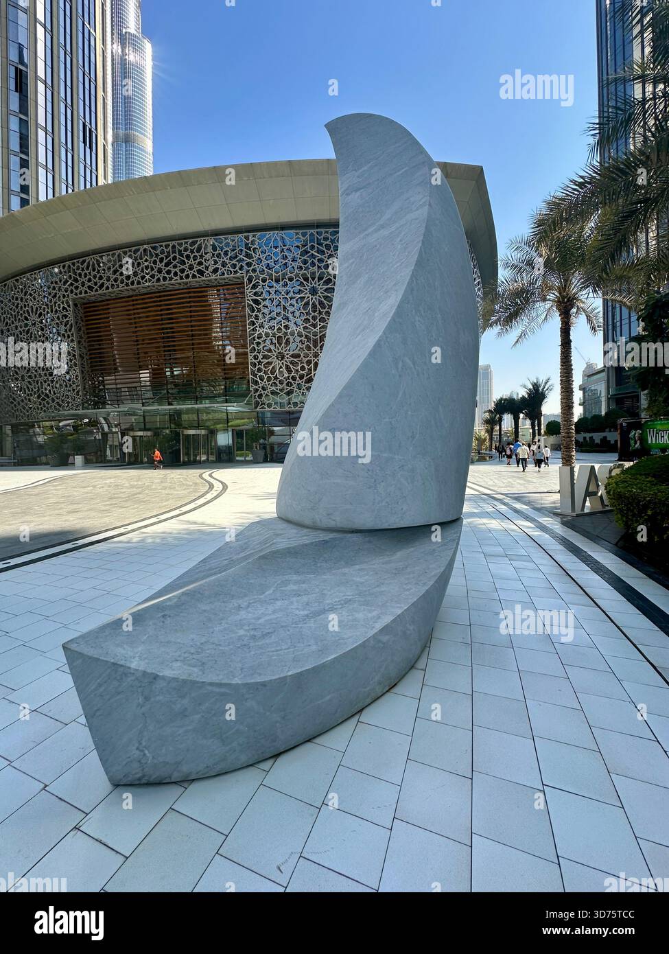 Dhow Sail sculpture by Beth Cullen - Smartphone Captured Stock Image