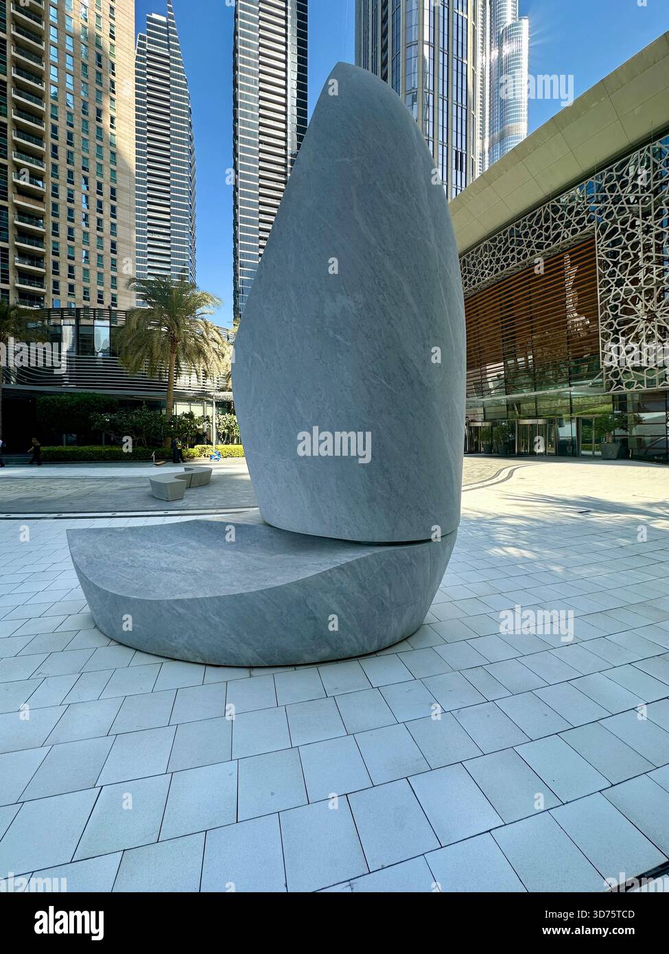 Dhow Sail sculpture by Beth Cullen - Smartphone Captured Stock Image