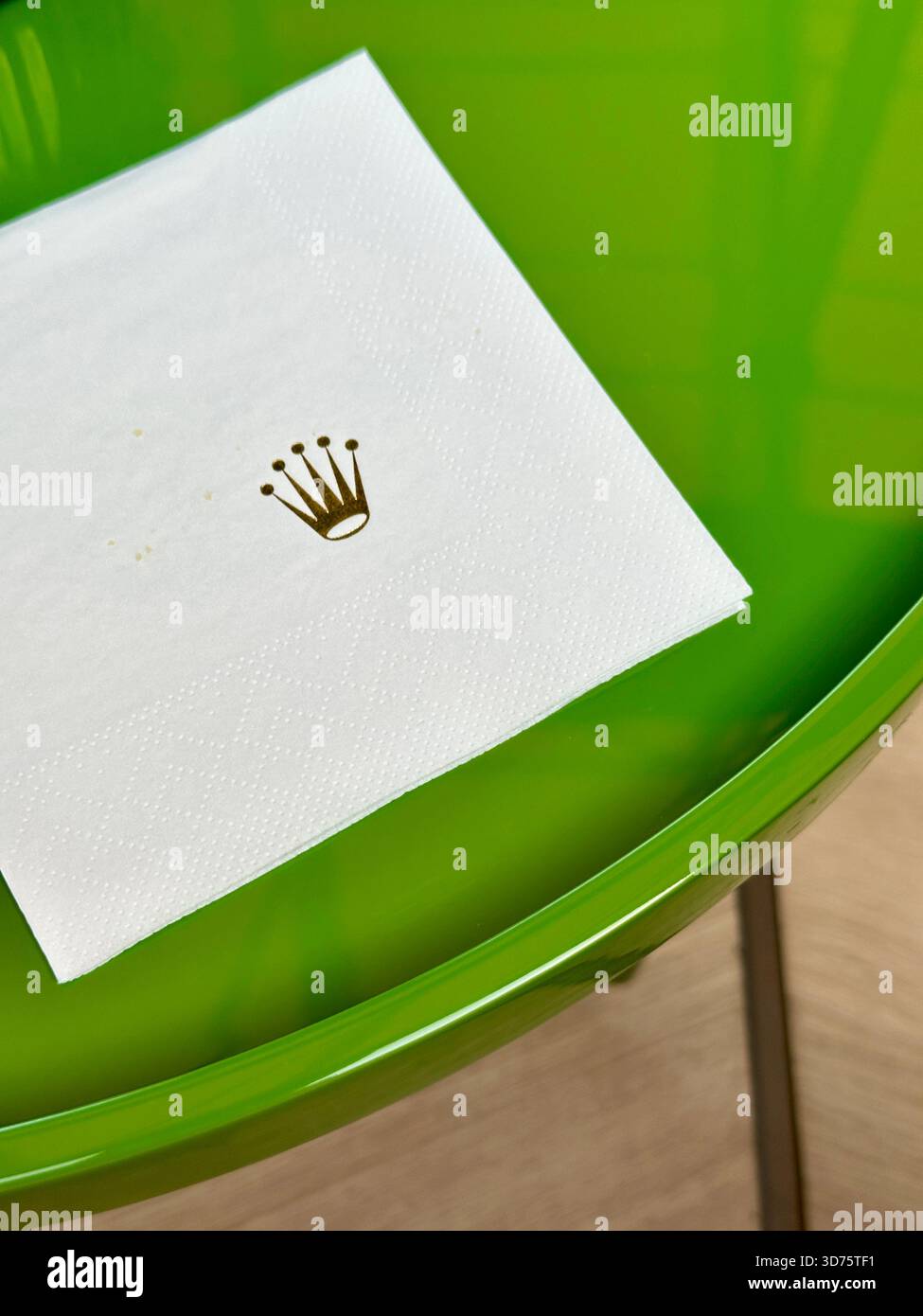 Dubai Watch week 2025 Rolex - Smartphone Captured Stock Image