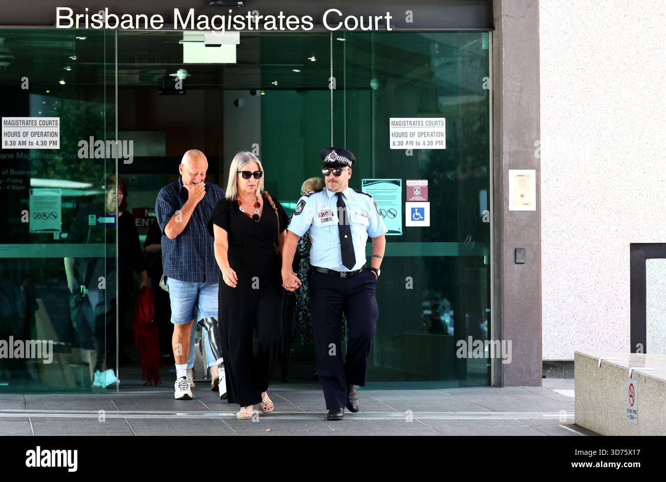 Police Officer Justin Dunn outside the Coroners Court inquest into the ...