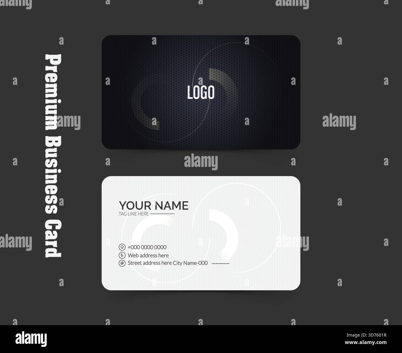 Elegant Business Card Template Design Stock Vector