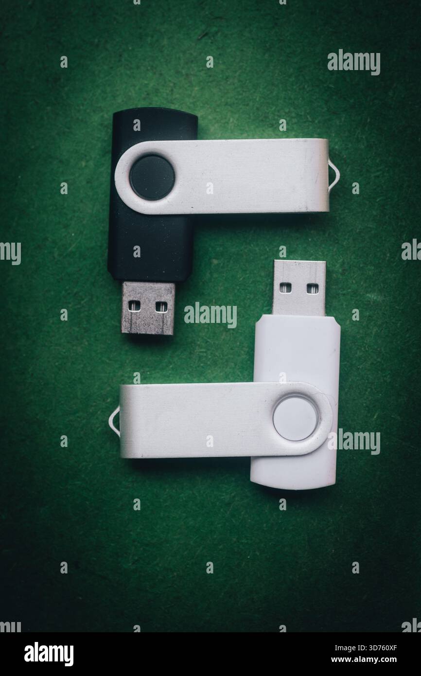 Two usb flash drives Stock Photo