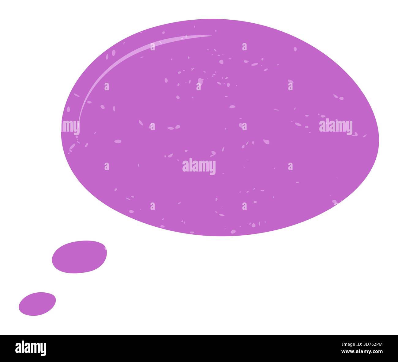 Fluid Grunge Speech Bubble Sticker Stock Vector