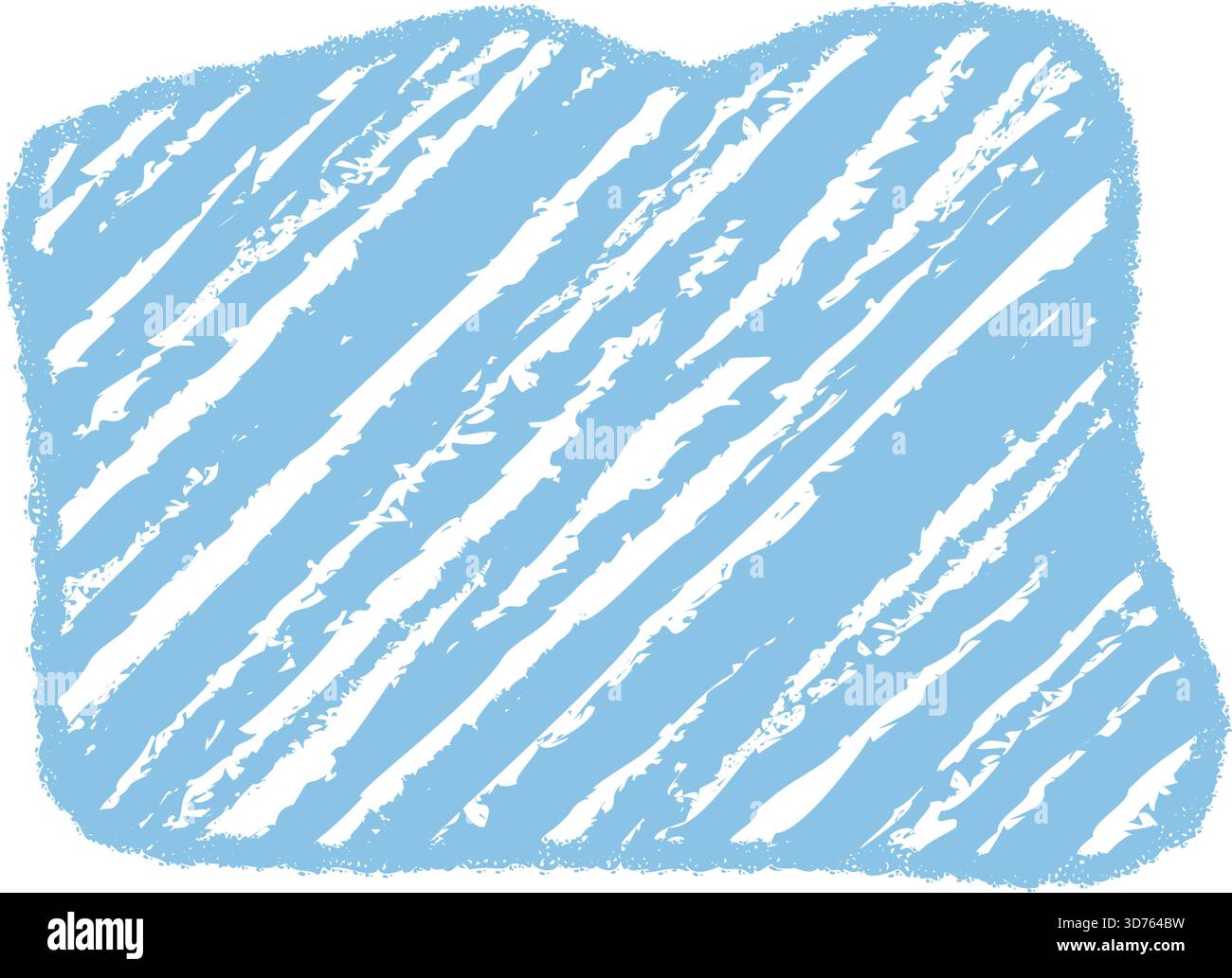 Blue Chalk Squiggle Diagonal Quote Frame Stock Vector