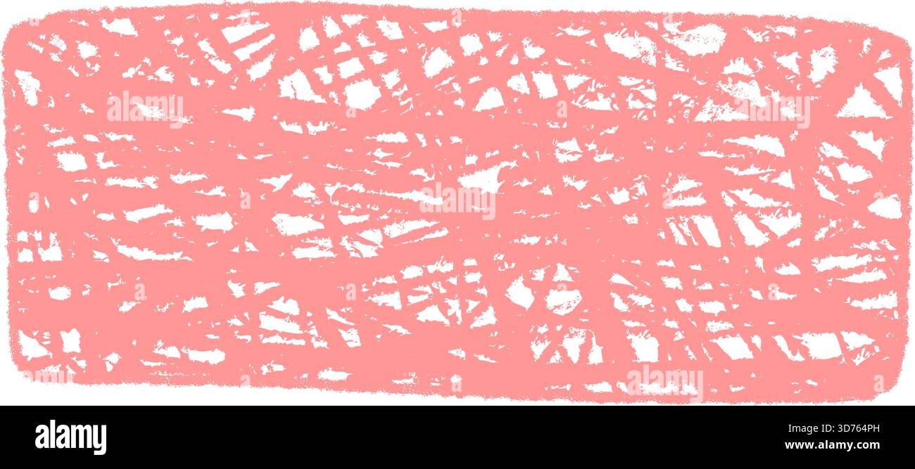 Pink Chalk Scribble Rectangle Quote Frame Stock Vector
