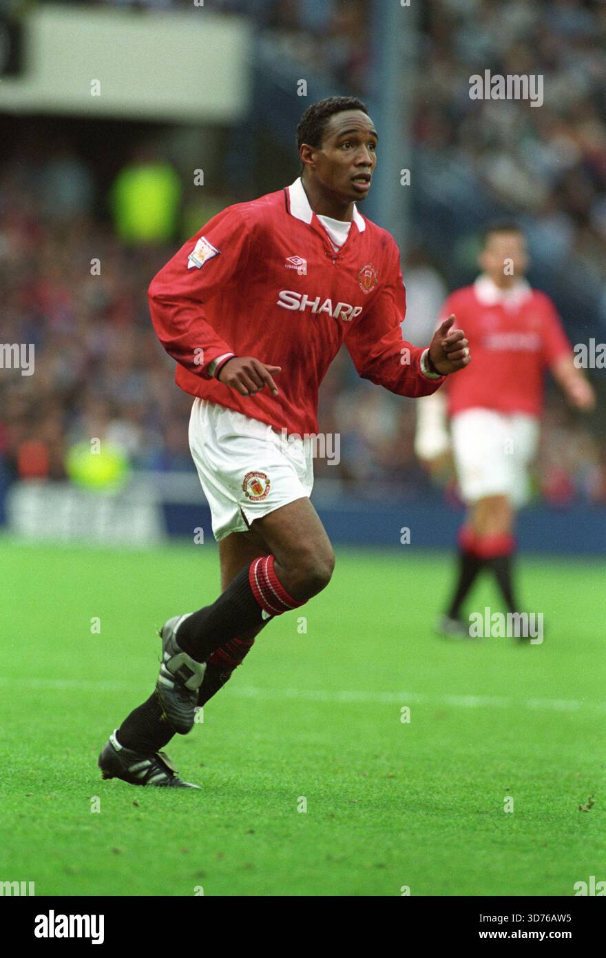 Paul Ince pictured during his playing career with Manchester United ...