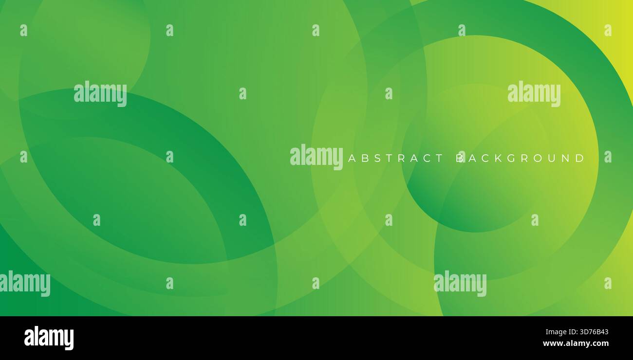 Abstract green background with circles. Dynamic shapes composition. Eps10 vector Stock Vector