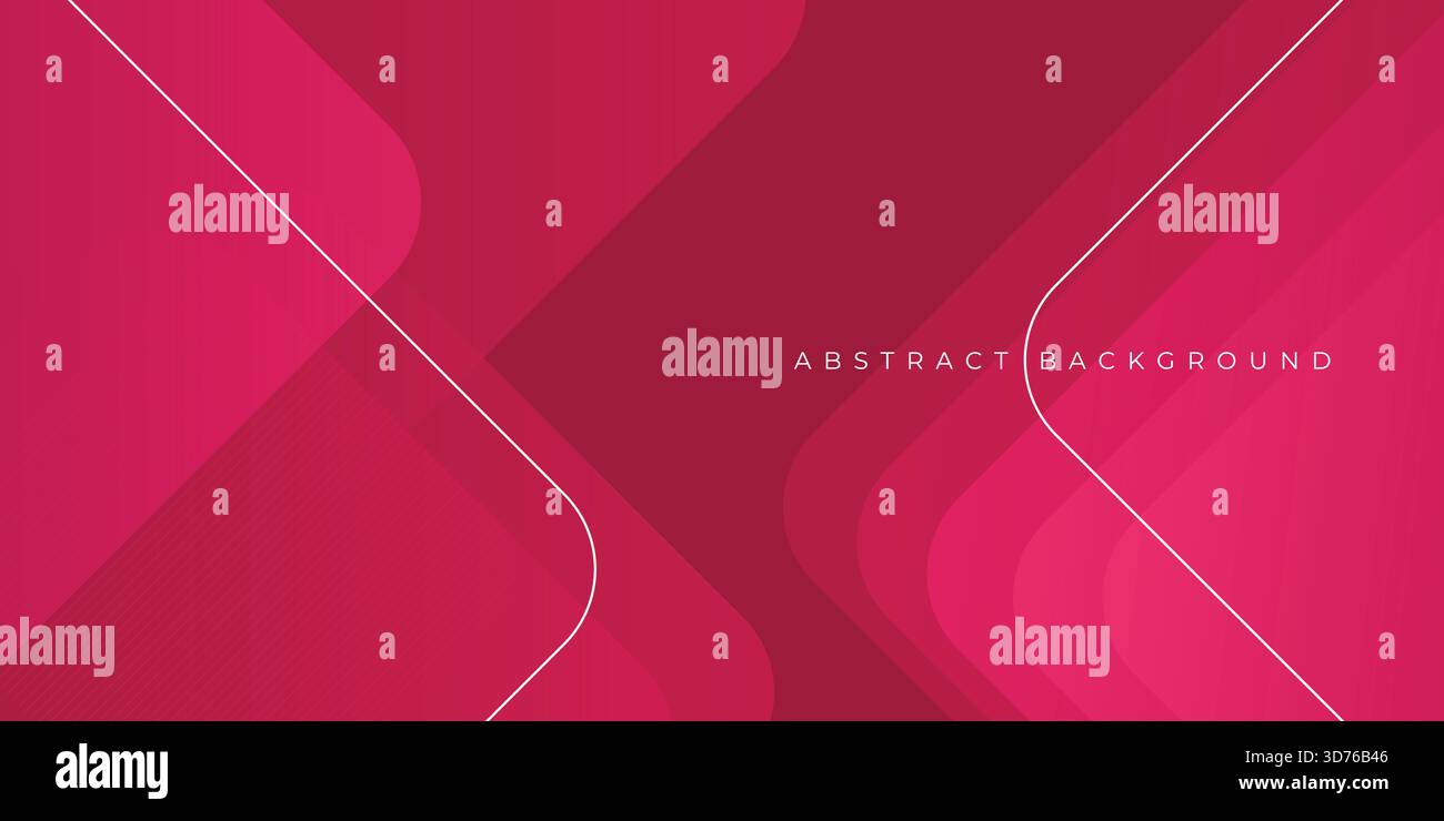Abstract red cubical background. Dynamic shapes composition. Vector illustration Stock Vector