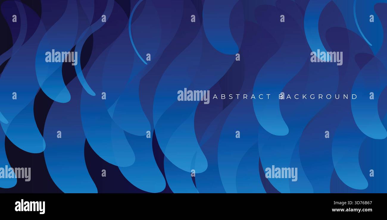Colorful geometric background. Blue elements with fluid gradient. Dynamic shapes composition. Eps10 vector Stock Vector