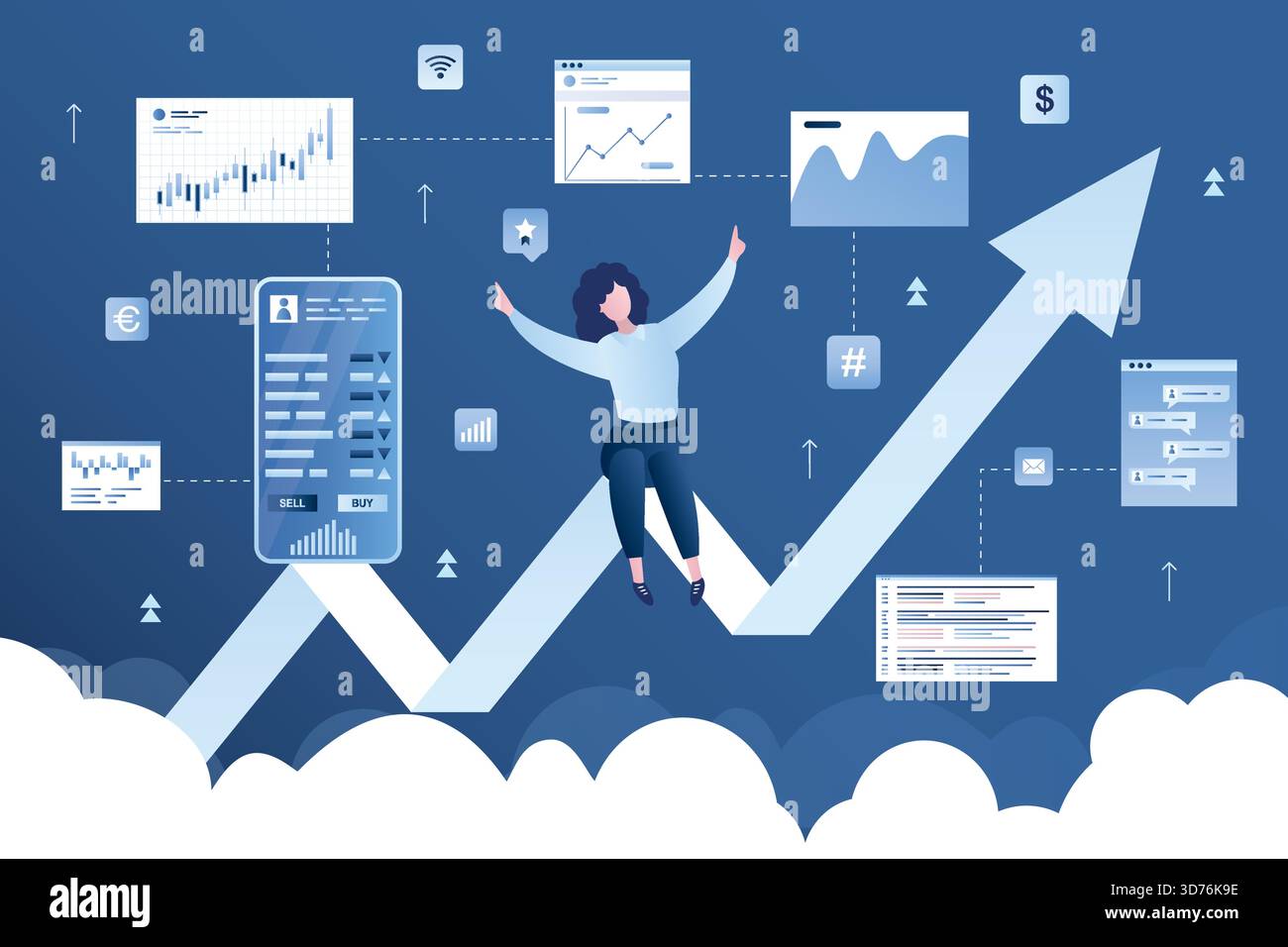 Proce increase Stock Vector Images - Alamy