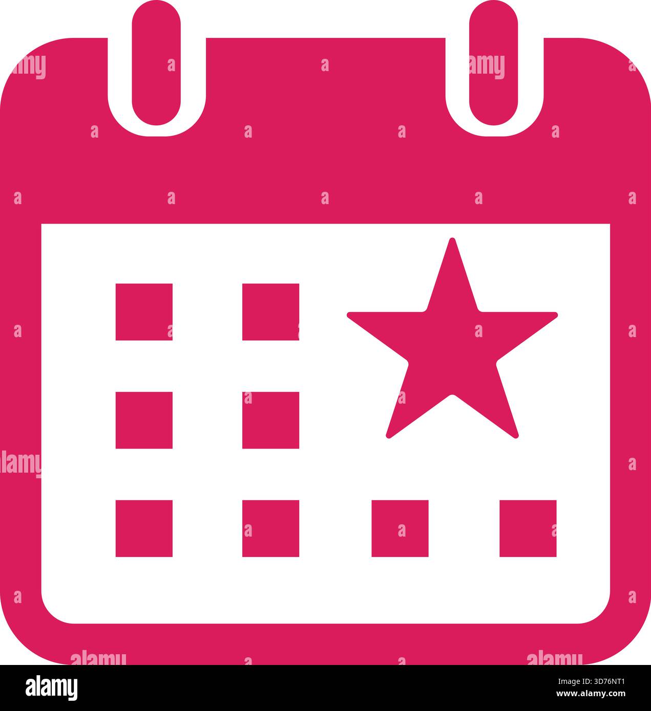 Calendar event schedule icon isolated on white background Stock Vector