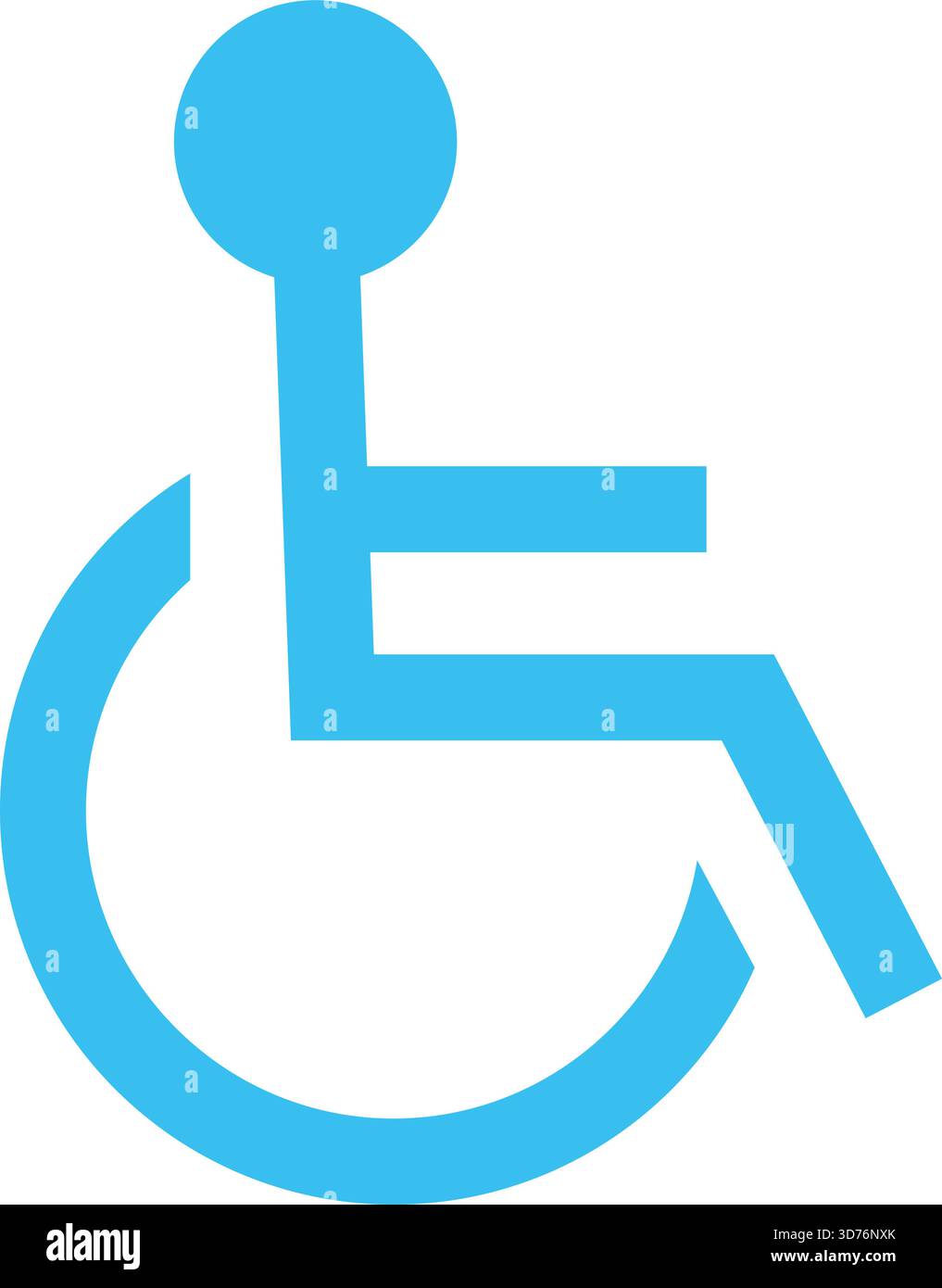 Wheelchair accessibility icon isolated on white background Stock Vector