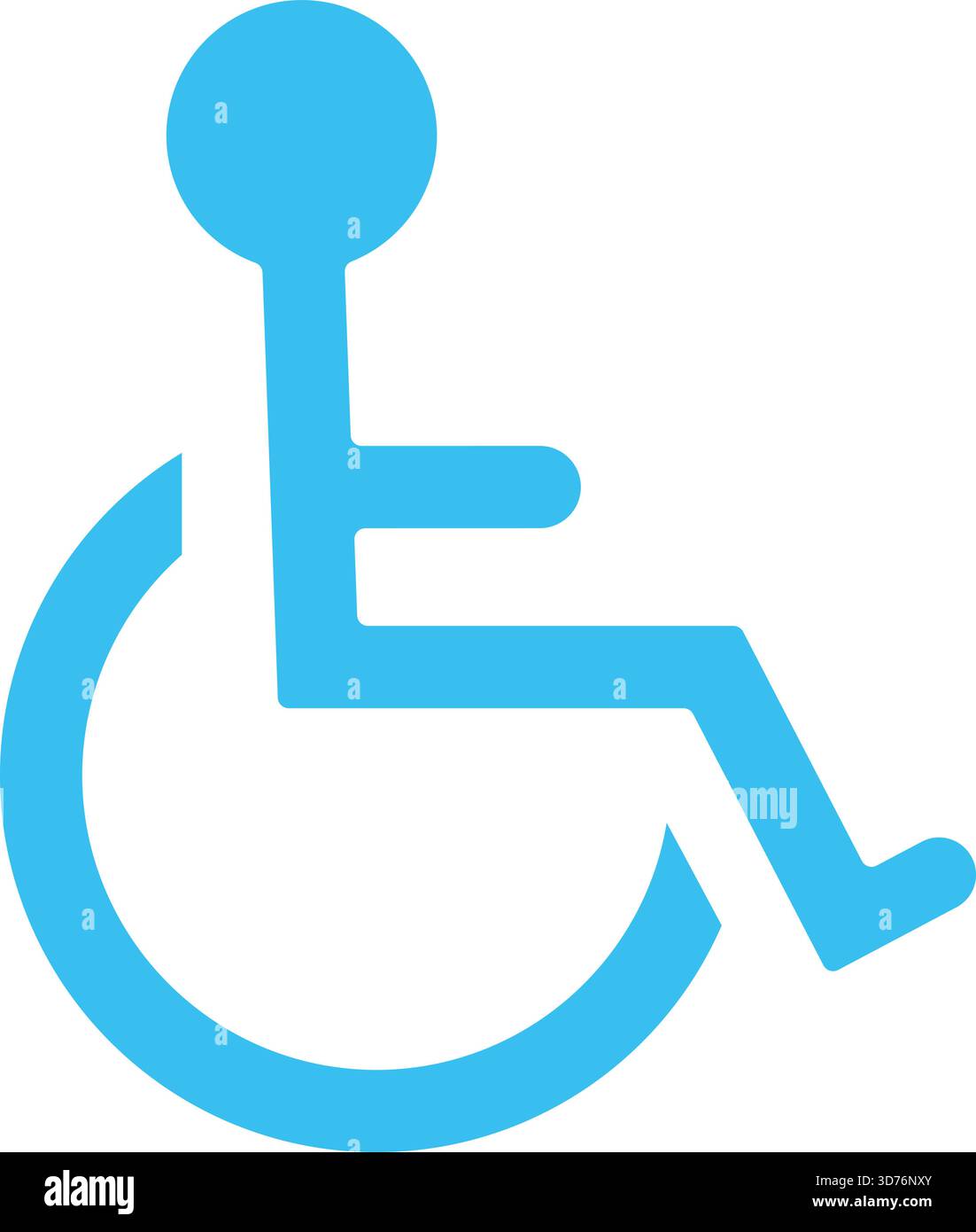 Wheelchair accessibility icon isolated on white background Stock Vector