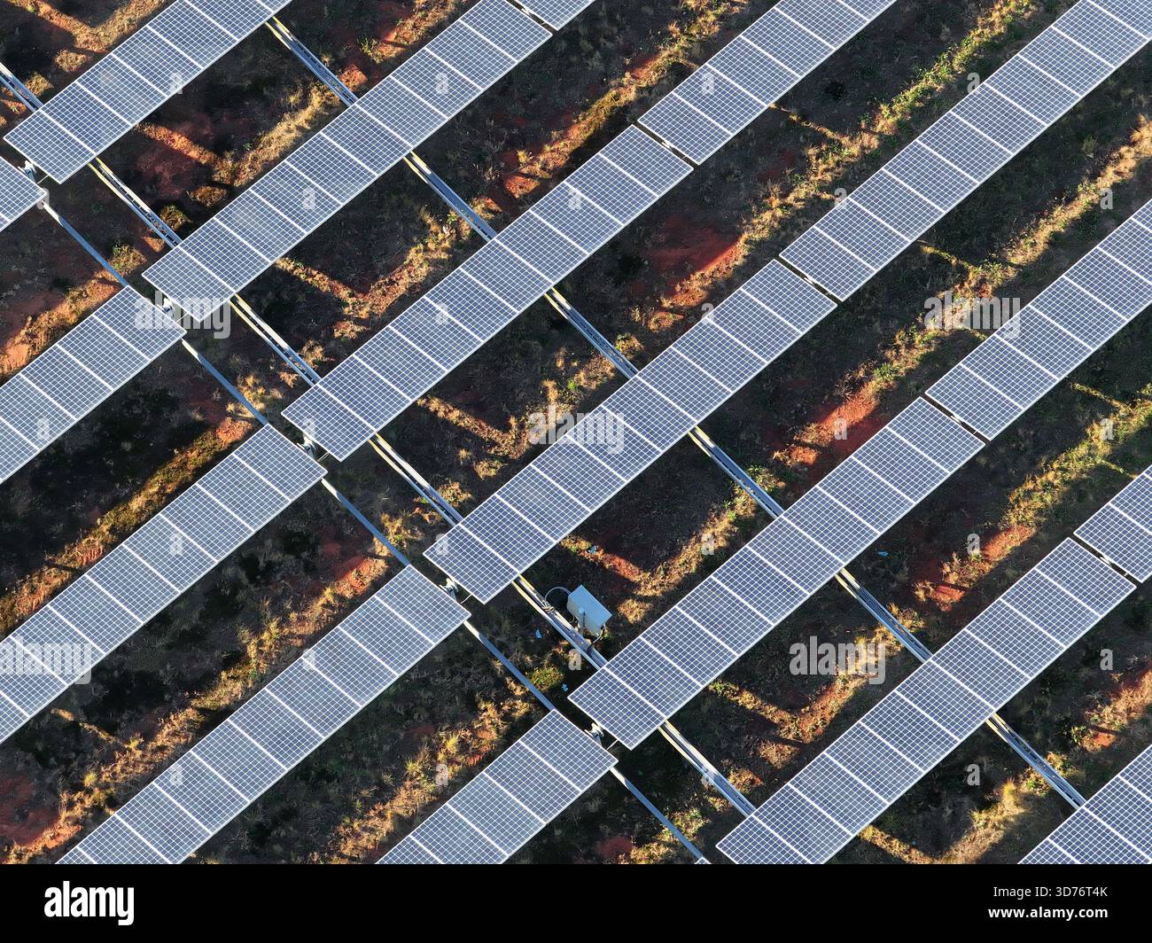 Solar Array for Data Center, NC Stock Photo