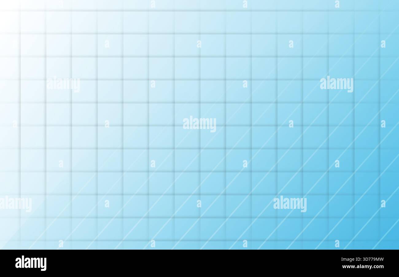 Modern Minimalist Blue Grid Pattern Background with Dynamic Diagonal Lines and Soft Gradient Effect: Stock Vector