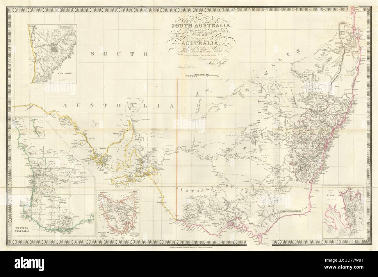 Map of South Australia, New South Wales, Van Diemen’s Land… James Wyld ...