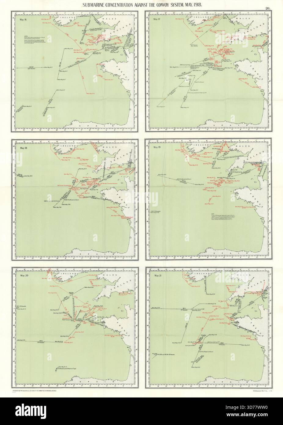 Map of atlantic convoy hi-res stock photography and images - Alamy