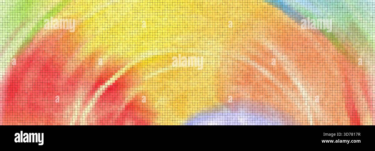 Abstract art vector rainbow graphic mosaic Stock Vector