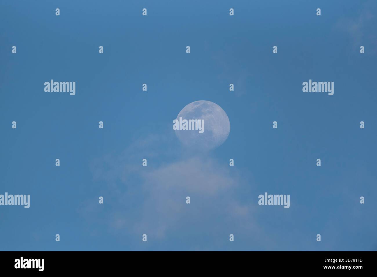 Faint moon in the sky hi-res stock photography and images - Alamy