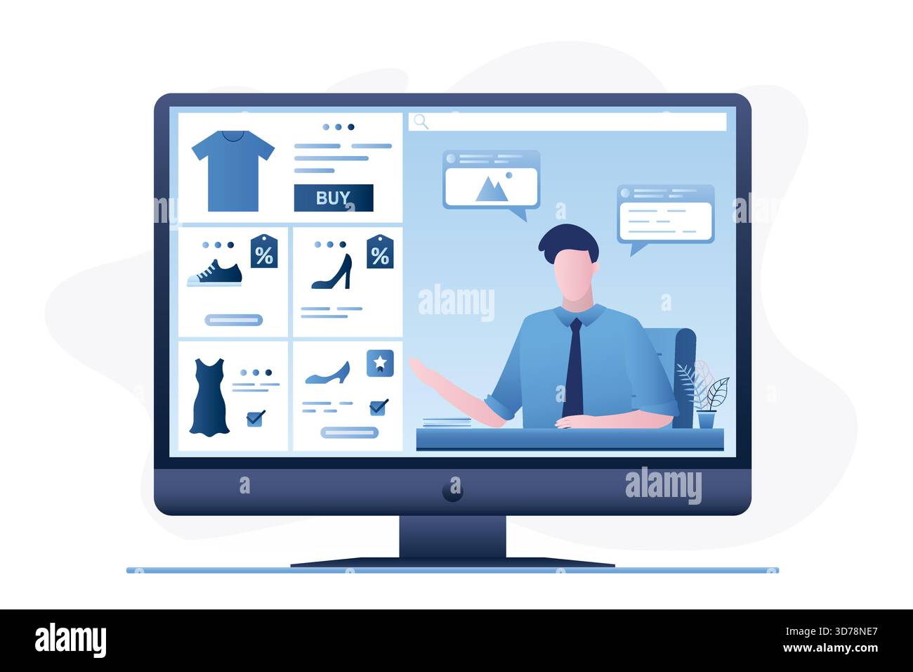 Tele shopping Stock Vector Images - Alamy