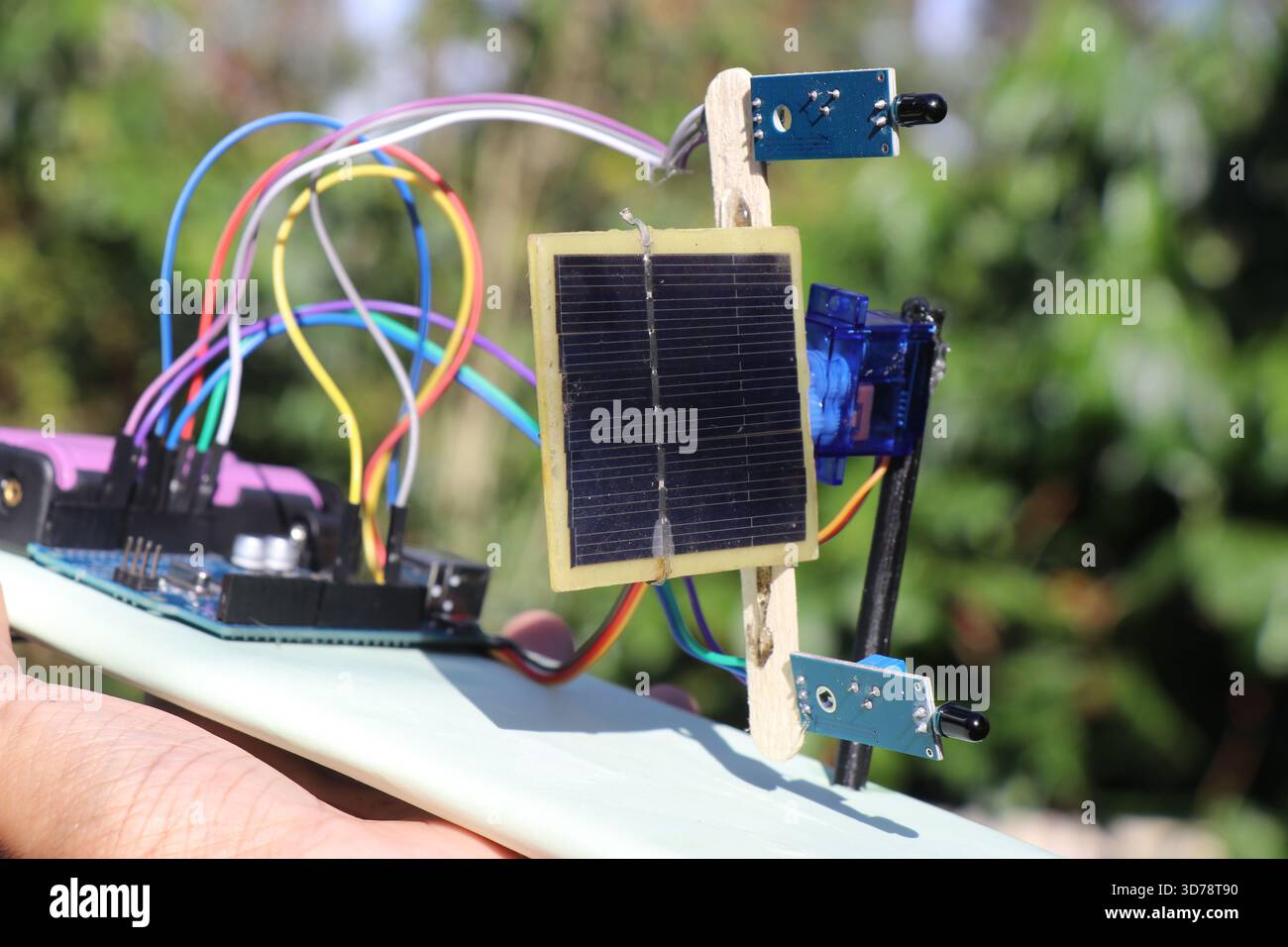 Automatic solar tracking prototype project with solar panel and ...