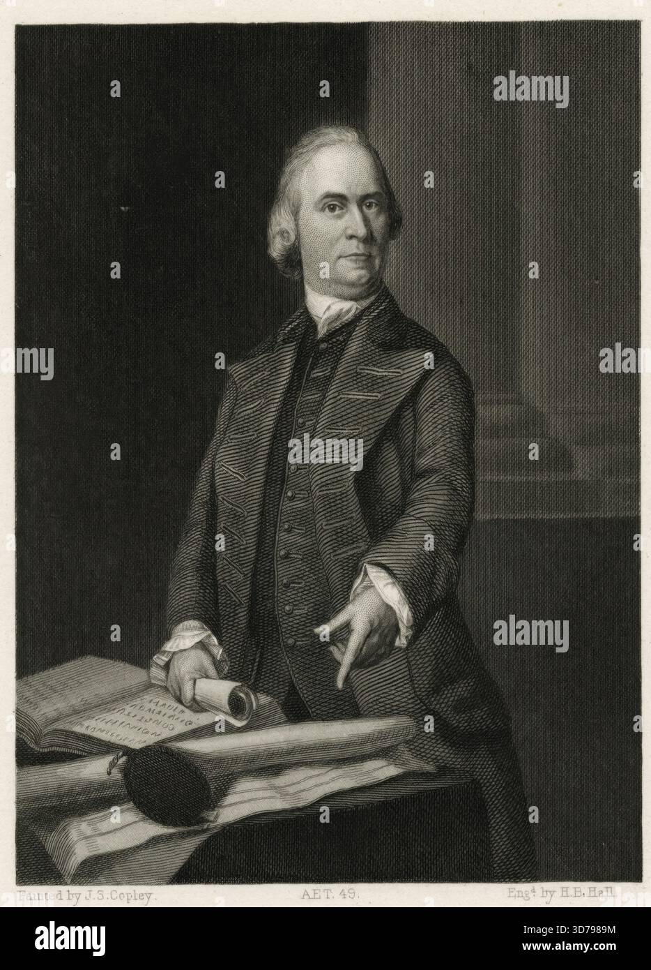 Samuel Adams Picture Portrait of Samuel Adams, created by John Singleton Copley in 1865 ...