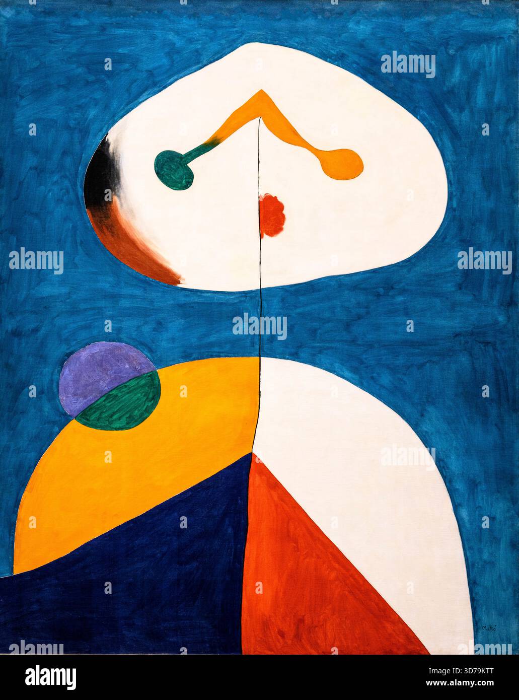 Joan Miro, b. 1893 d. 1983. Portrait ll 1938. Oil on canvas. Stock Photo