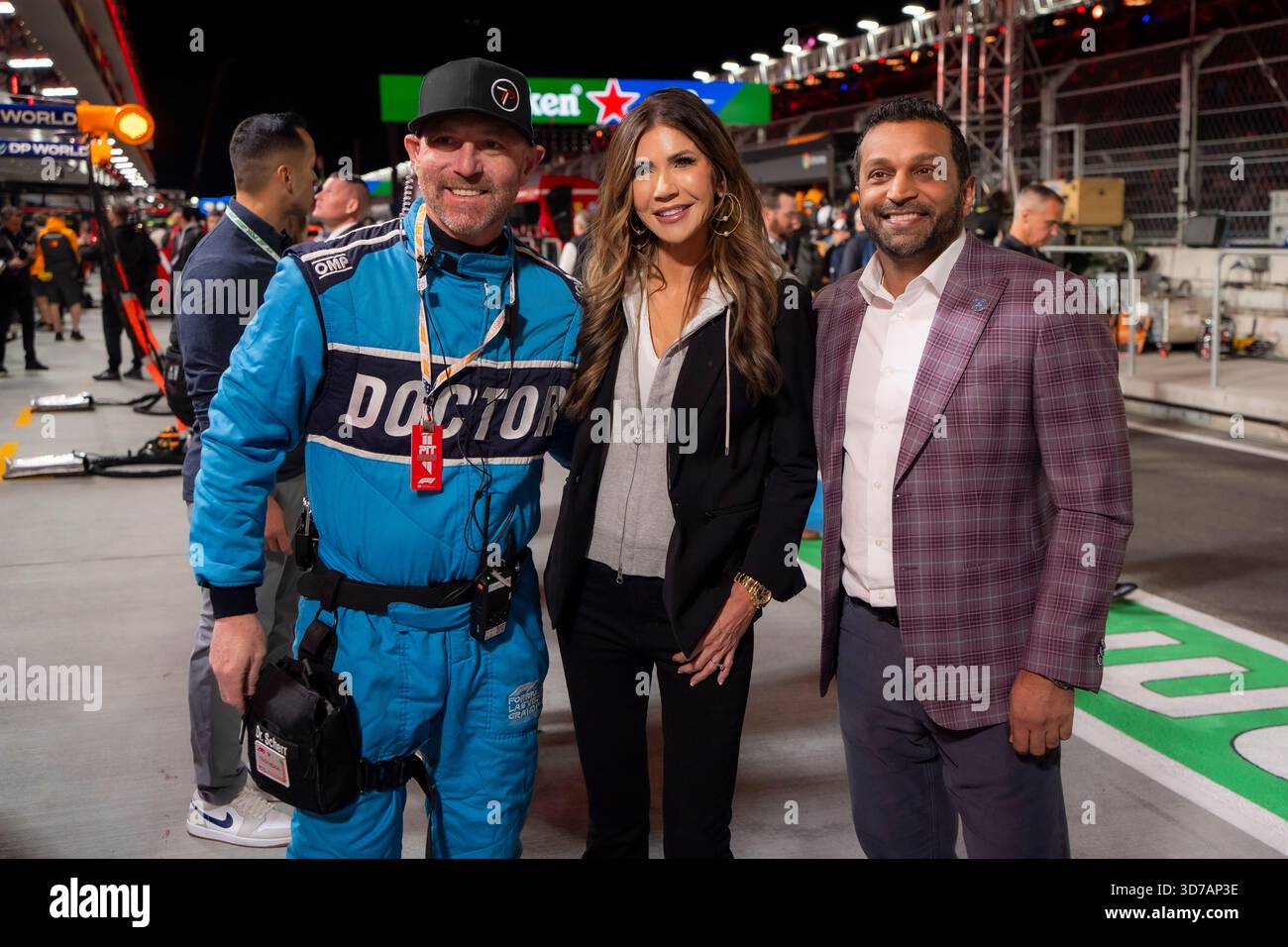 Secretary of Homeland Security Kristi Noem and FBI Director Kash Patel ...