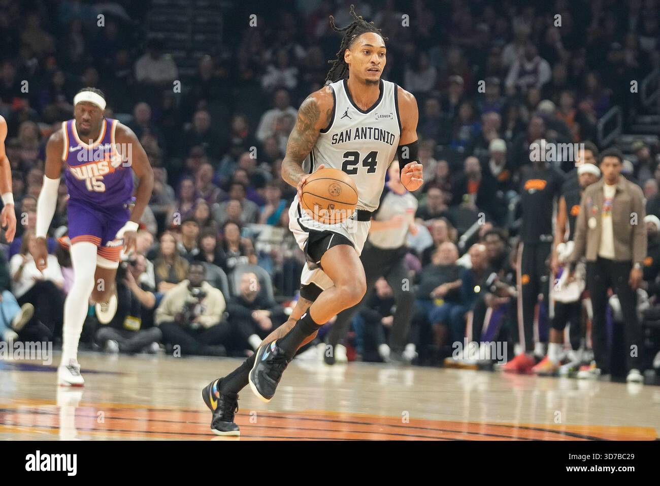 San Antonio Spurs Guard Devin Vassell 24 During An NBA Basketball san-antonio-spurs-guard-devin-vassell-24-during-an-nba-basketball