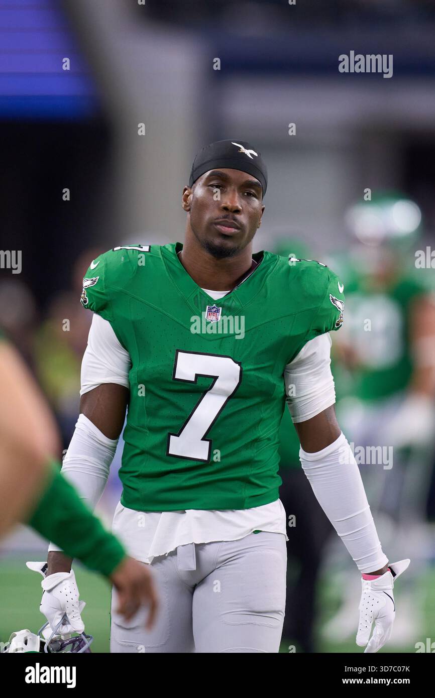 Philadelphia Eagles cornerback Kelee Ringo walks on the sideline during ...