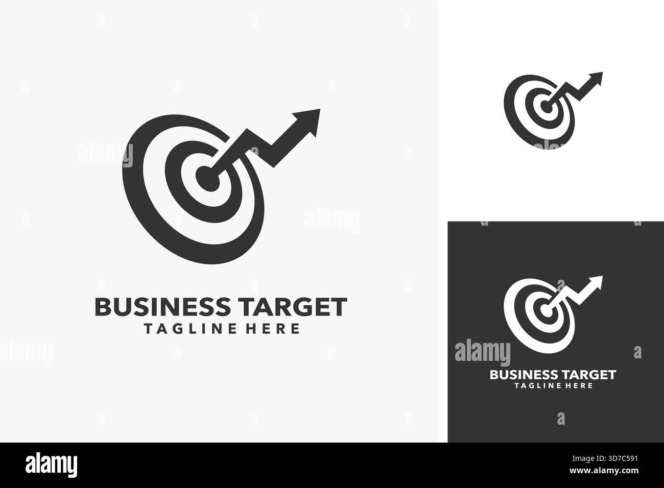 Business target logo design Stock Vector