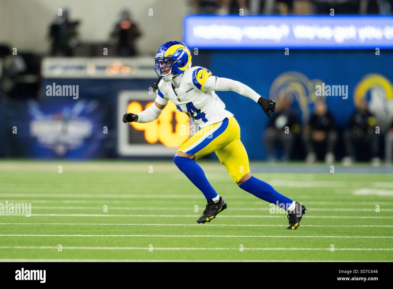 Los Angeles Rams cornerback Cobie Durant (14) runs during an NFL ...