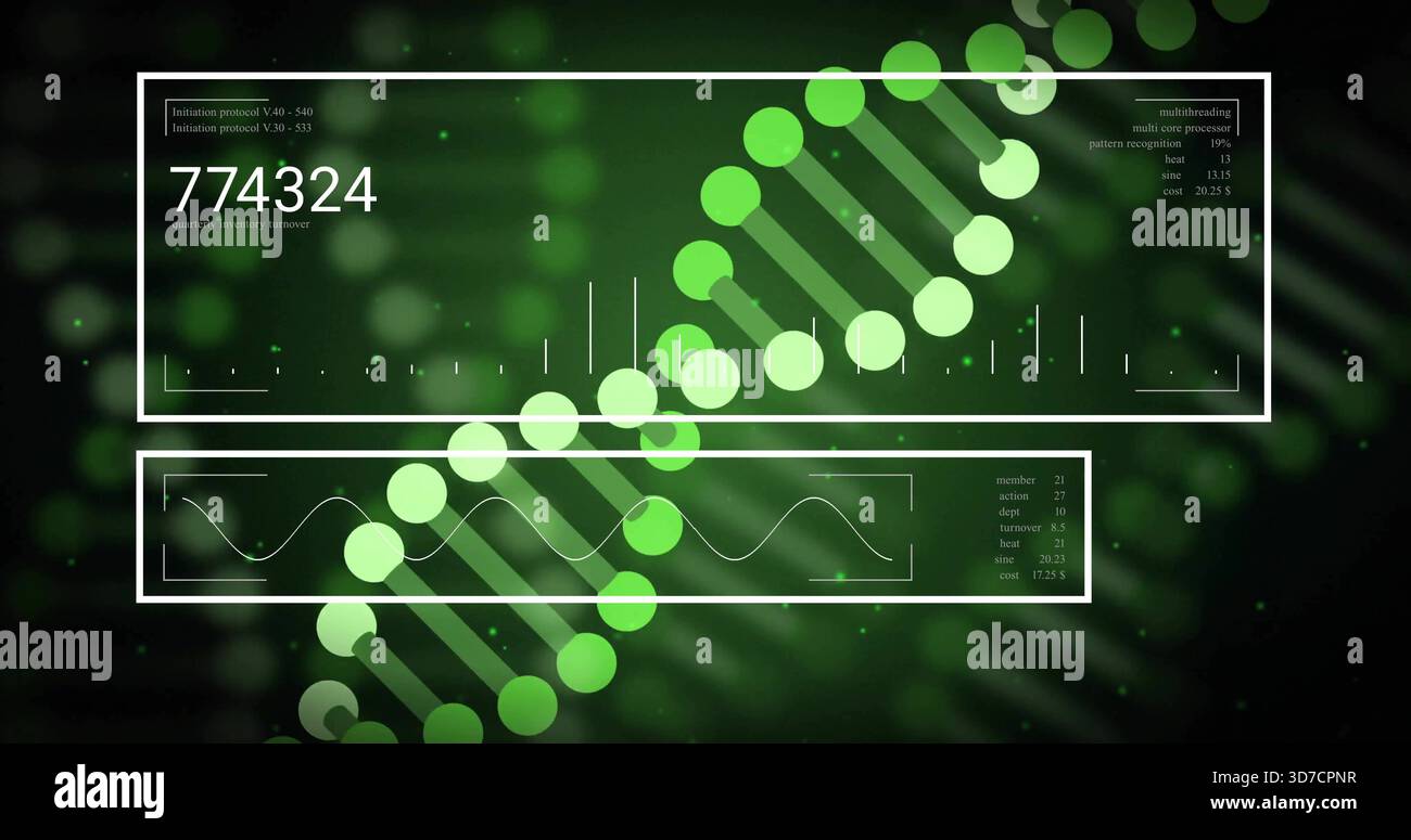 Particles wave green screen motion hi-res stock photography and images ...