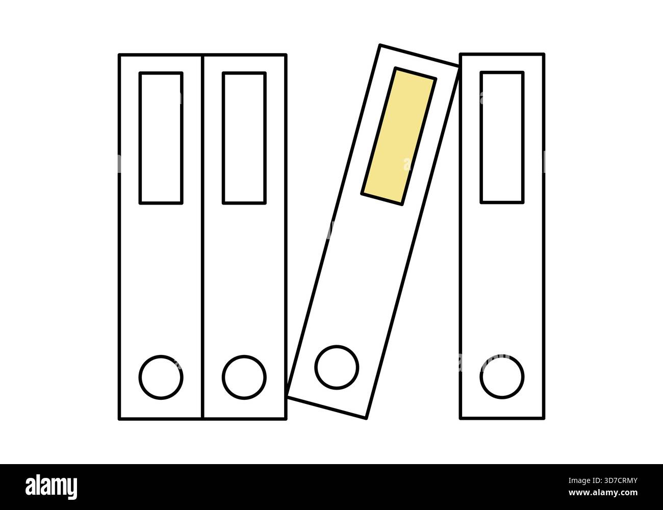 Folders archive icon, vector illustration. Stock Vector