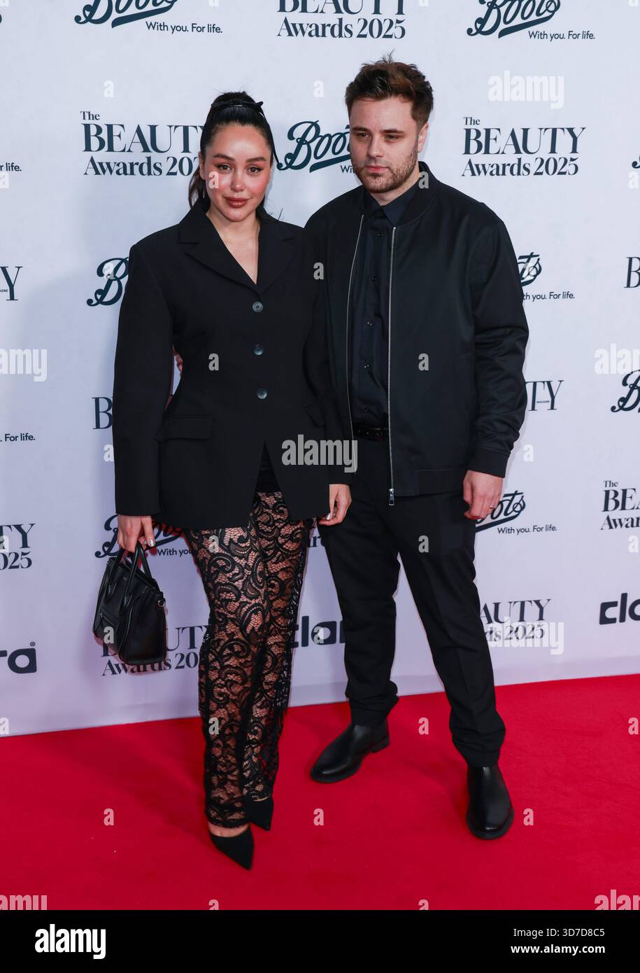 Marnie Simpson And Casey Johnson Seen Attending The Beauty Awards 2025 Marnie Simpson And Casey Johnson Seen Attending The Beauty Awards 2025