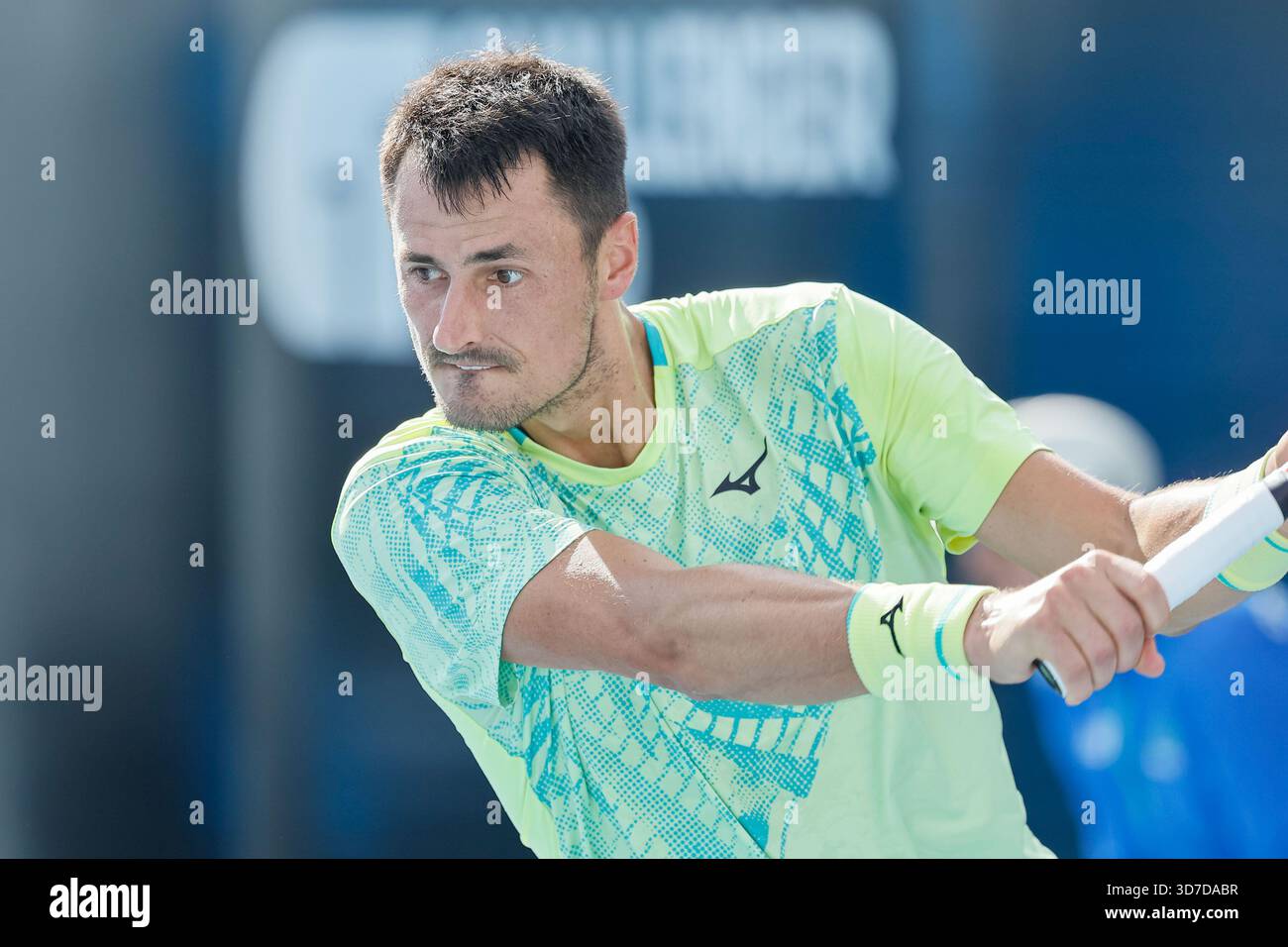 BERNARD TOMIC of Australia, during the 2025 Playford Tennis ...
