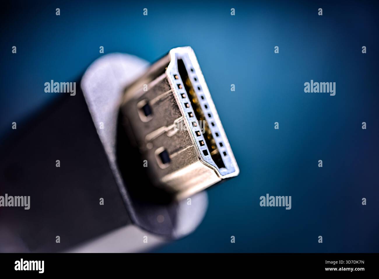 Male HDMI type A connector for transmitting video data Stock Photo