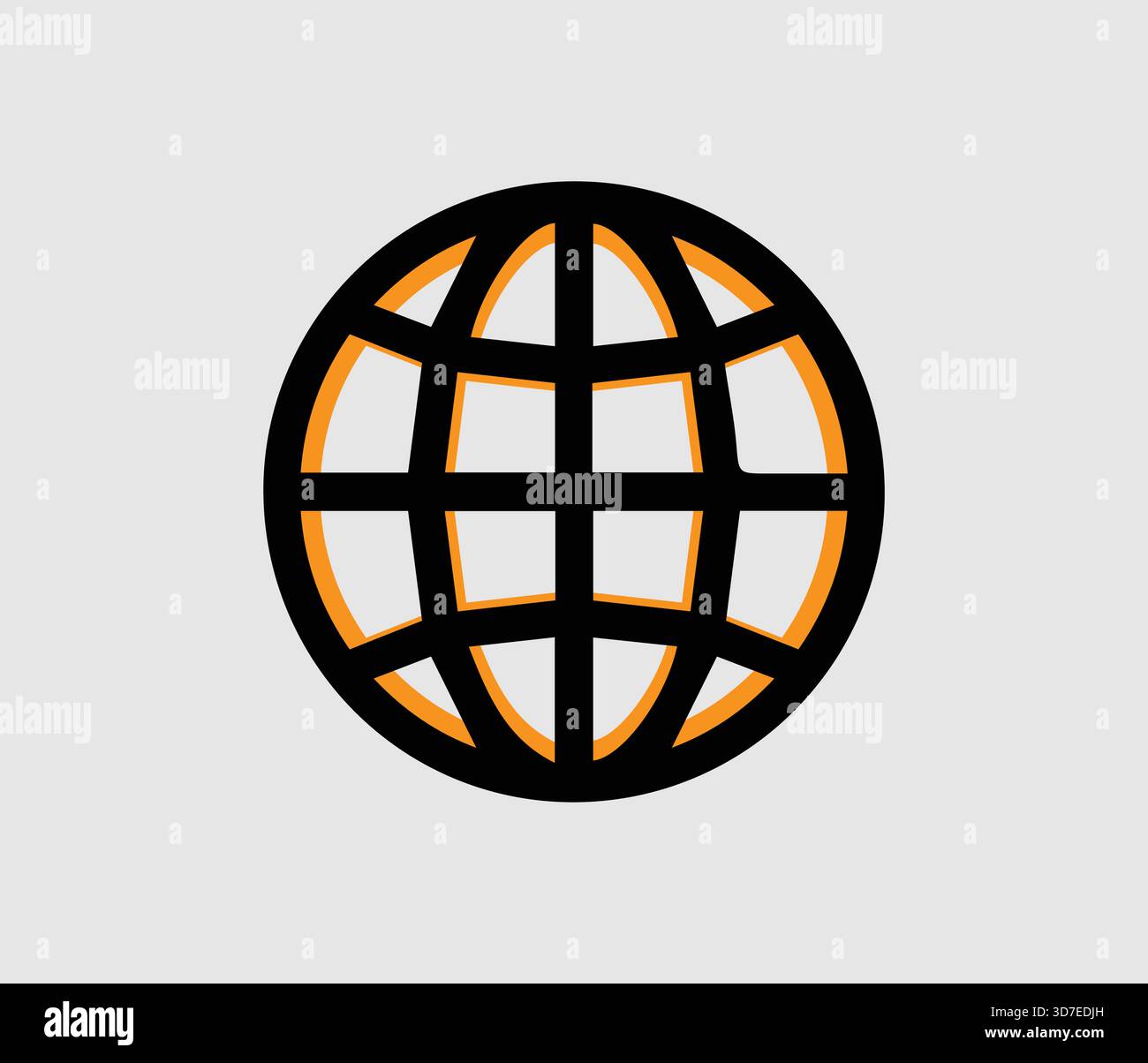 Website icon vector. Web icon page symbol for your web design. Internet world vector. Website icon corporate icon design. Stock Vector