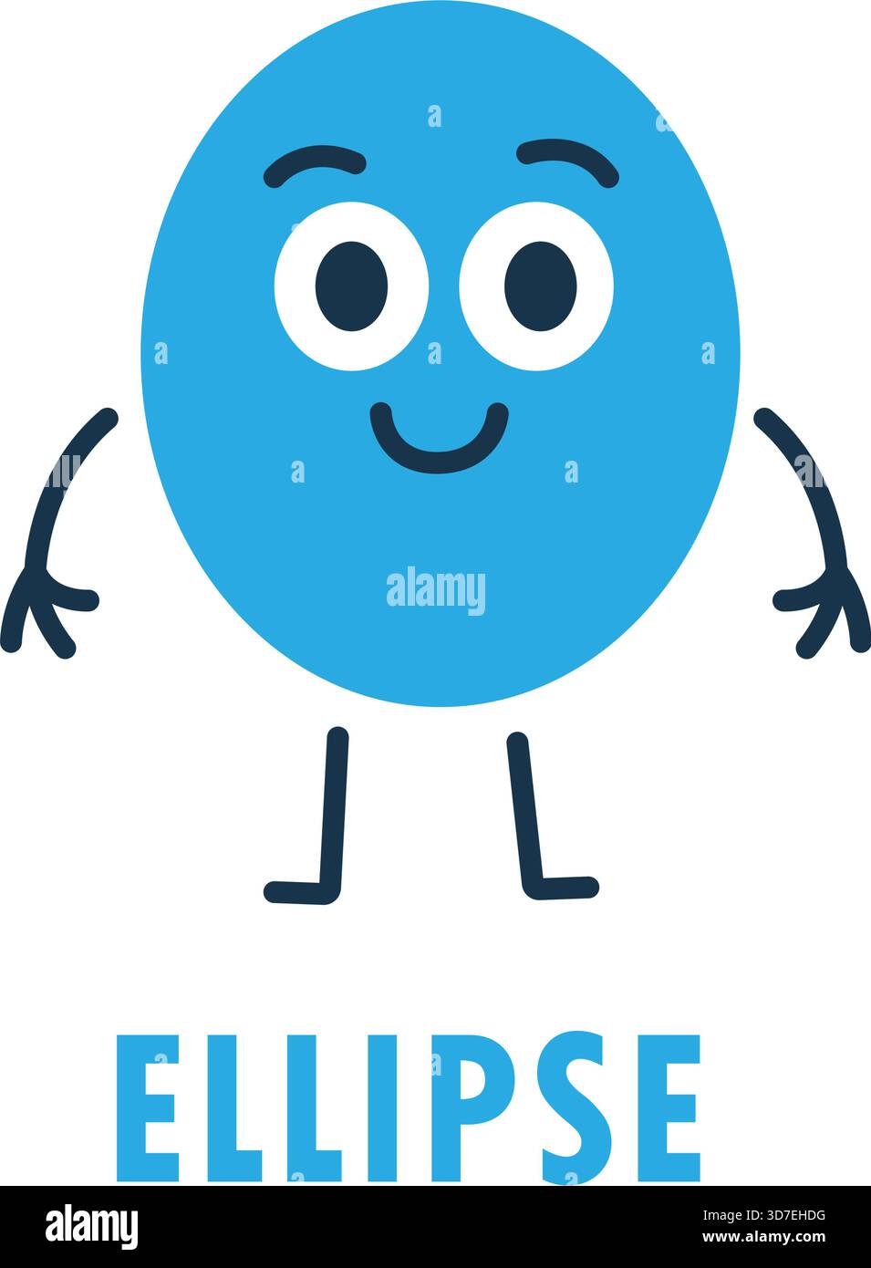Ellipse cartoon hi-res stock photography and images - Alamy