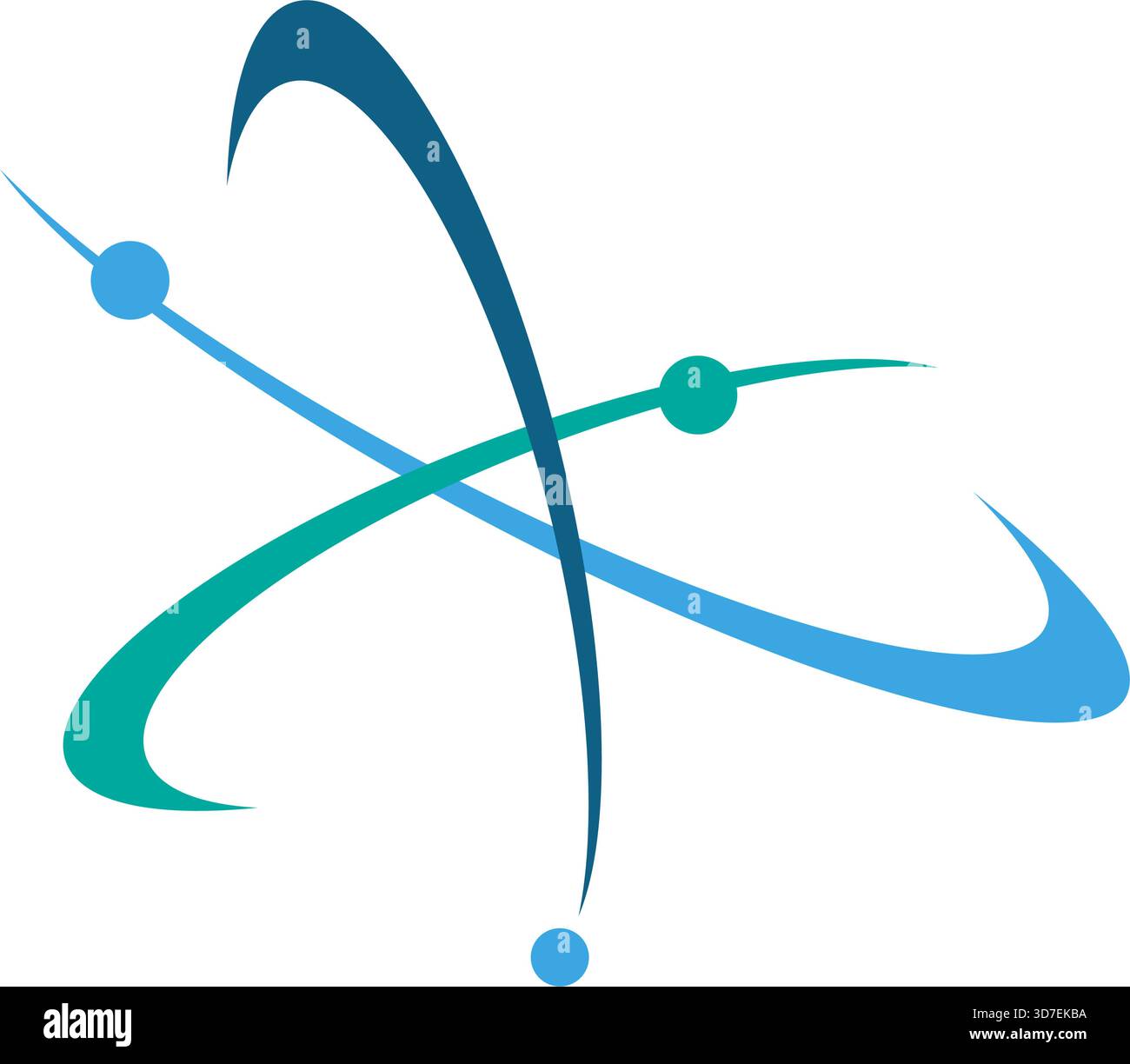 Atom logo icon design illustration Stock Vector