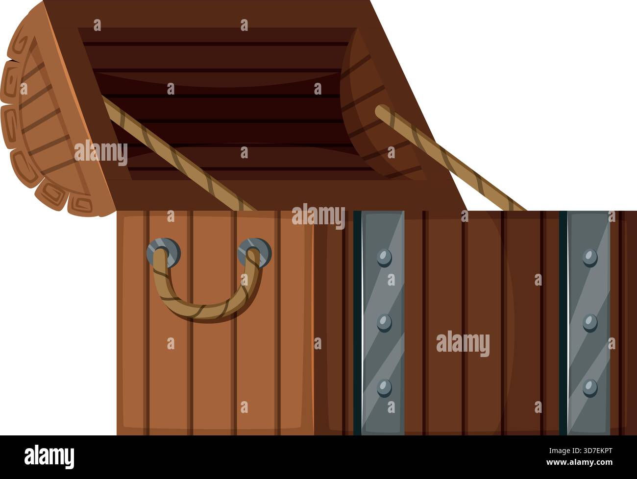 Wall from old wooden Stock Vector Images - Alamy