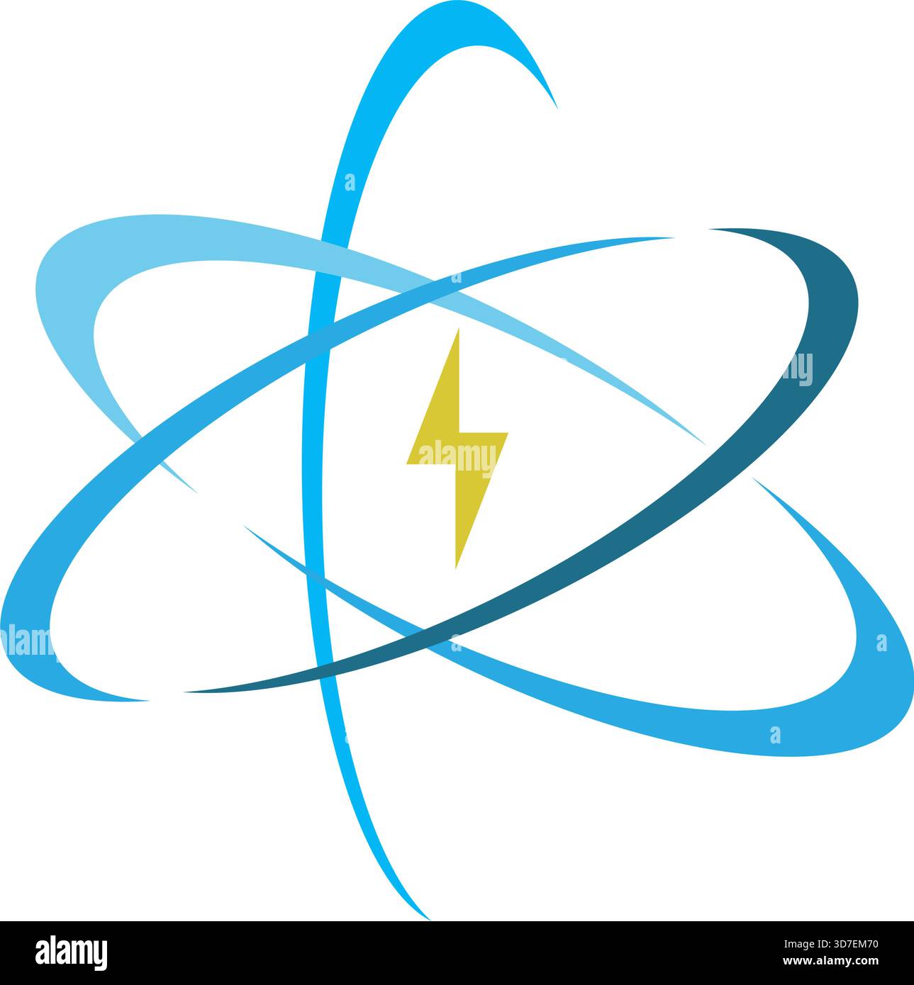 Atom logo icon design illustration Stock Vector