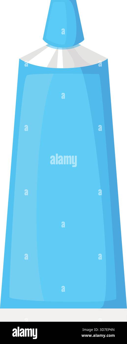 A blue tube of toothpaste with a white cap Stock Vector Image & Art - Alamy