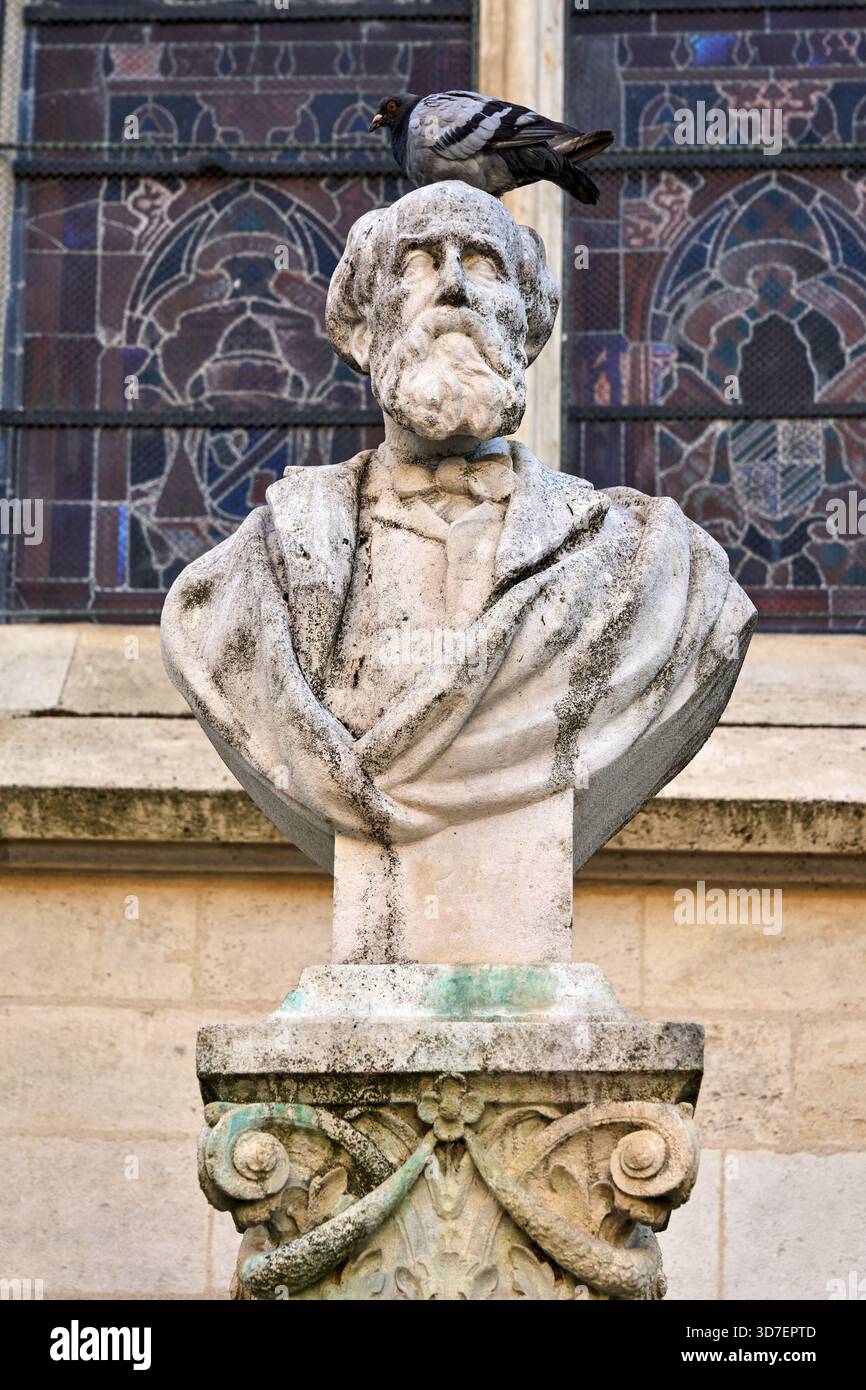 Monument to the memory of Léo Drouyn, Bordeaux, Aquitaine, Gironde, France, Europe Stock Photo