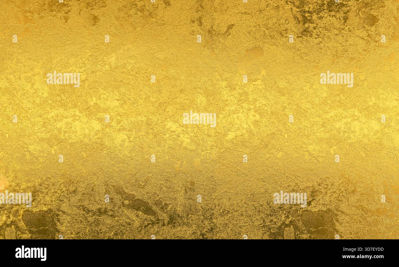 Golden textured metallic surface 3d Stock Photo