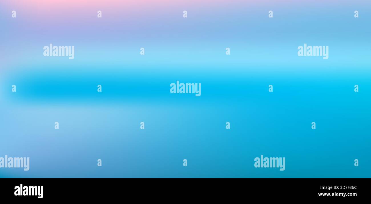 Blue sky background vector illustration. Blurred soft abstract background. Blue gradient. Stock Vector