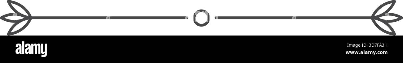 A line with two arrows on either side Stock Vector
